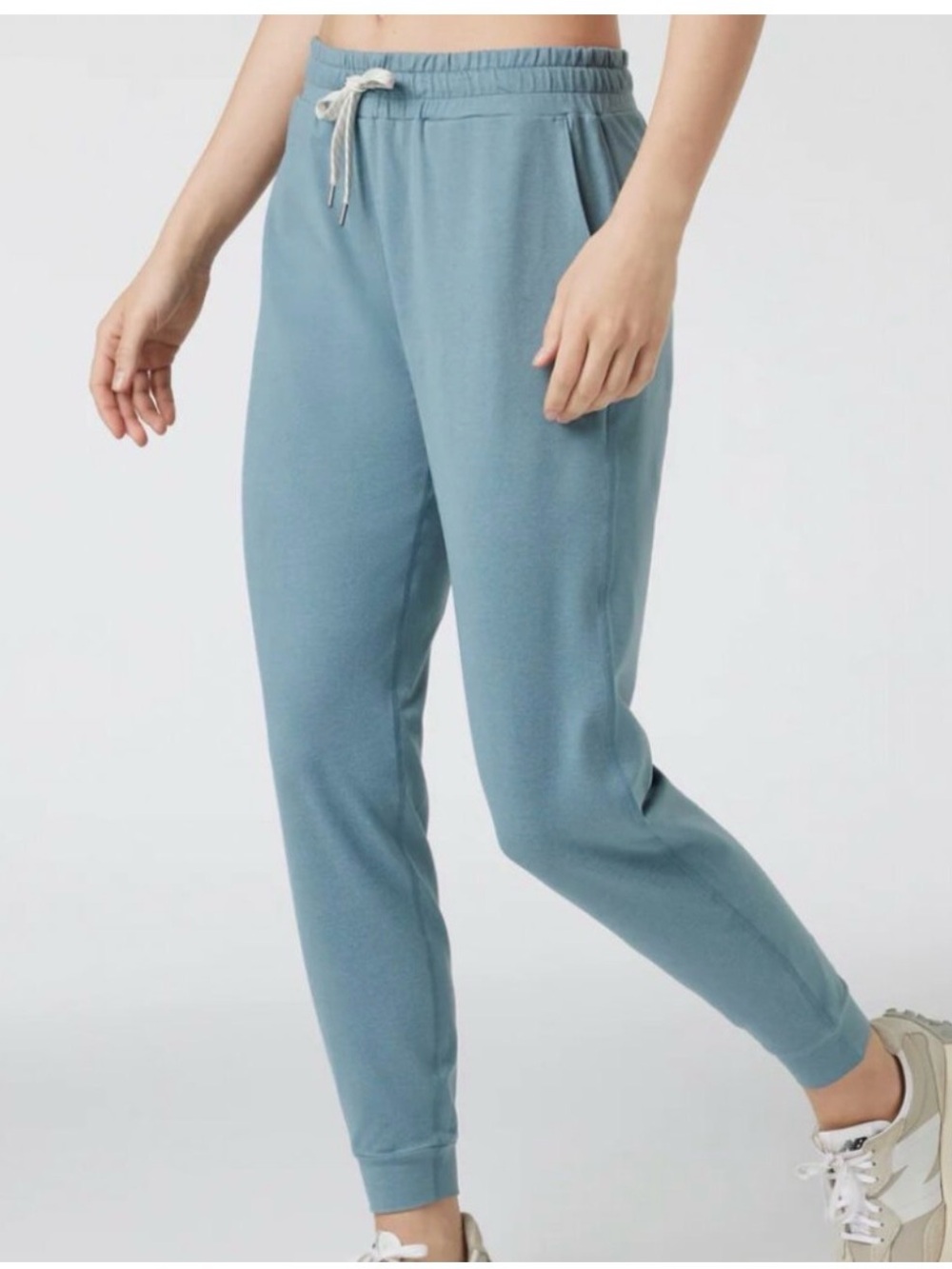 Women’s Blue Drawstring Jogger Pants - Picture 2 of 9